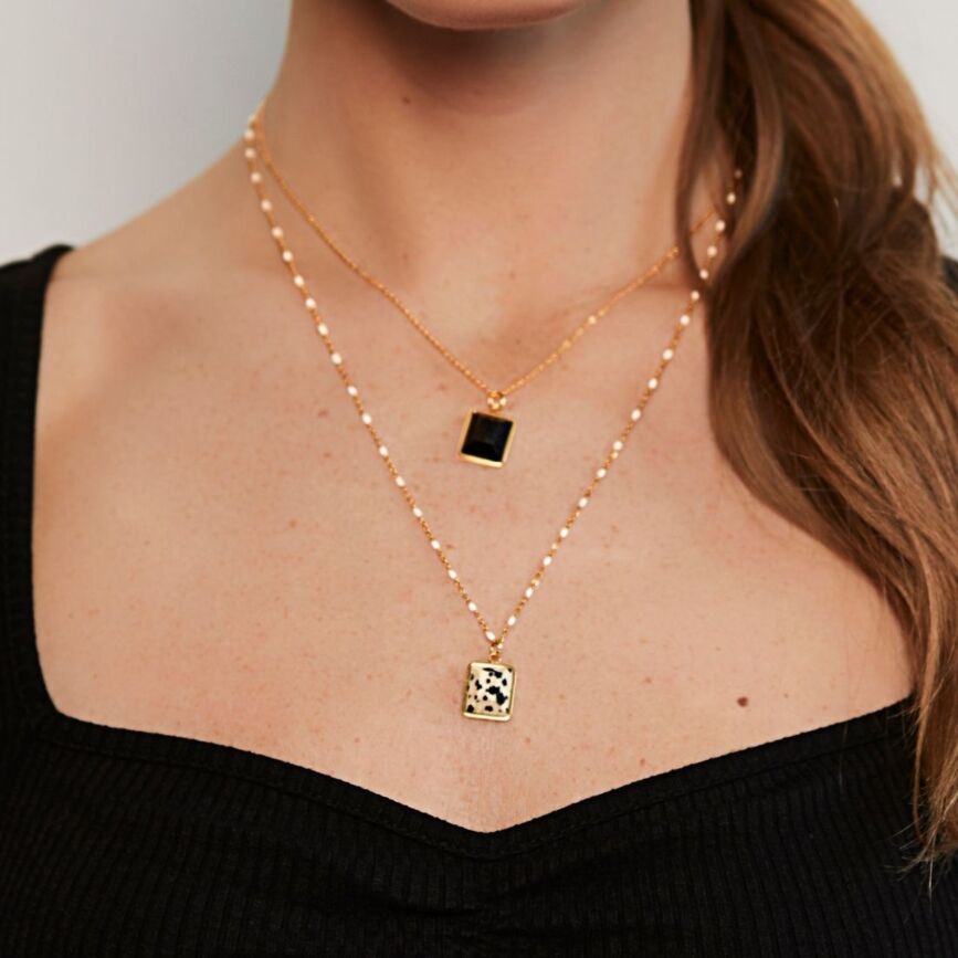 Dalmatian Jasper charm