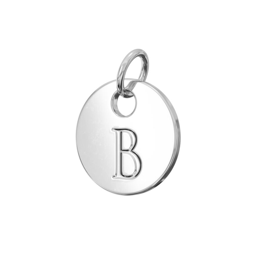 Steel Letter Charm B