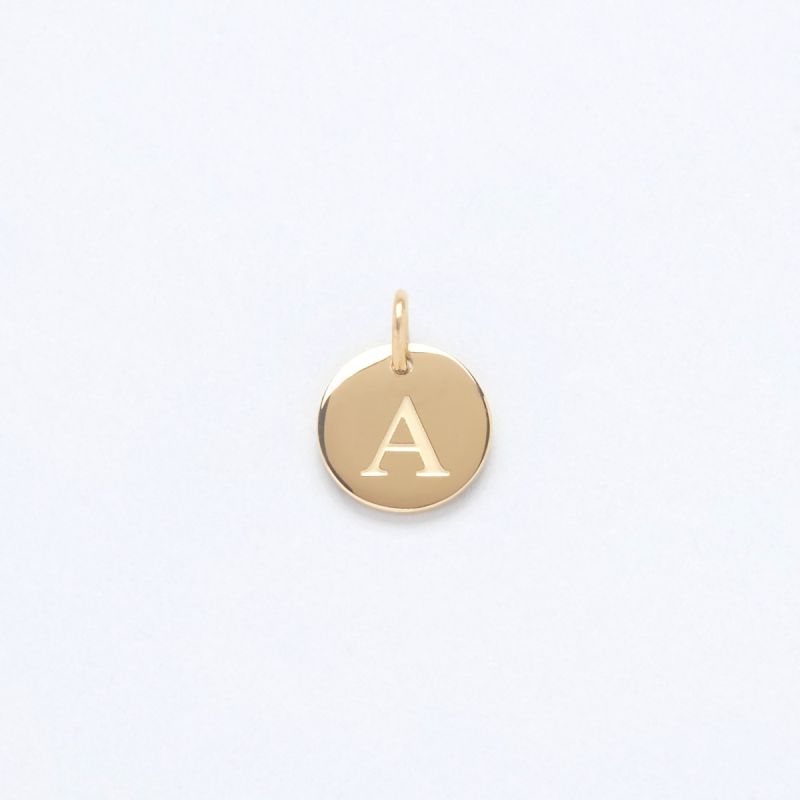 Gold Letter Charm