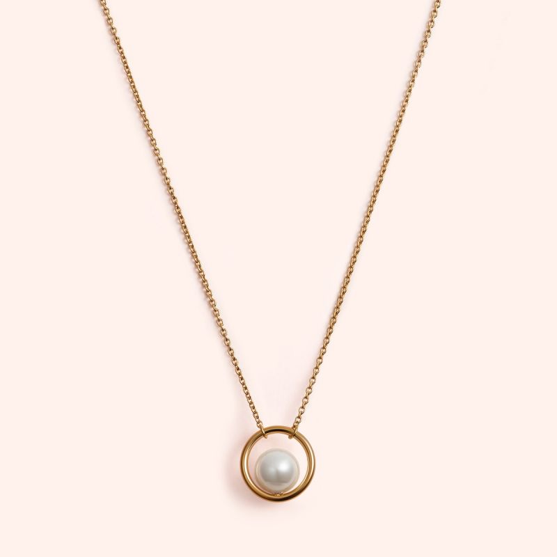 Baroque Pearl Luna Necklace 