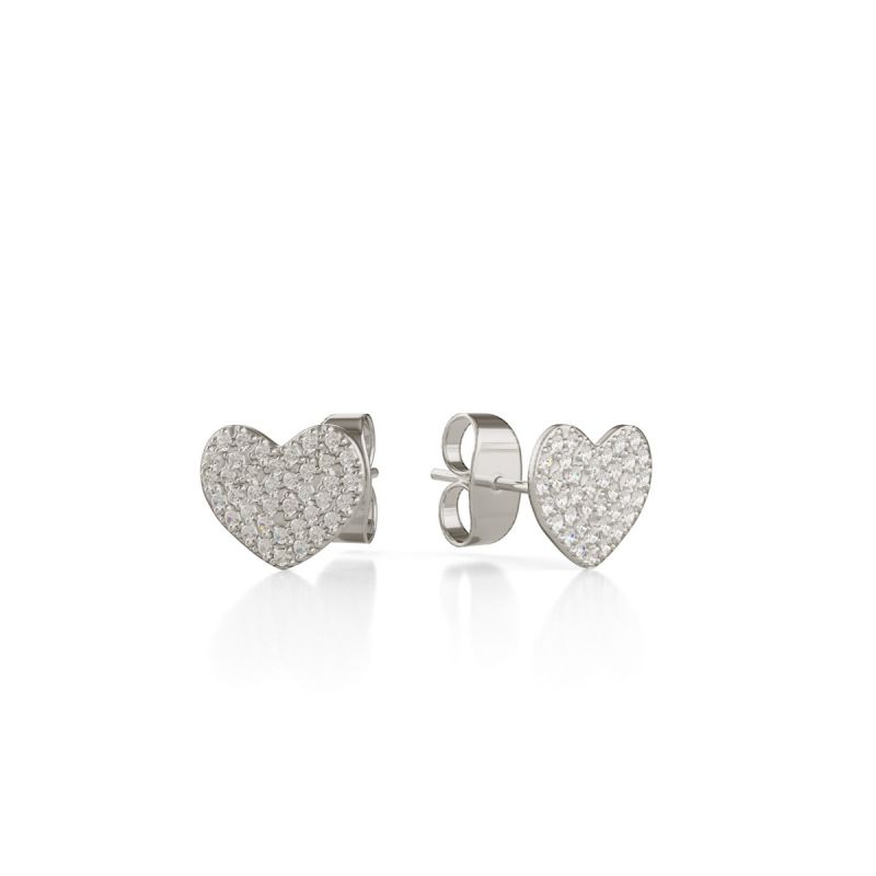 Trilogy Heart ear studs