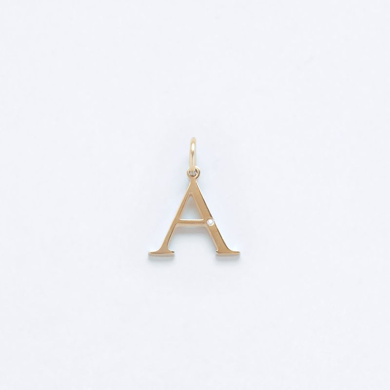 Studded Letter Charm