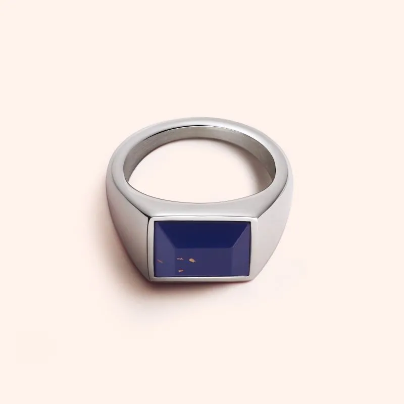 Lapis lazuli signet ring 
